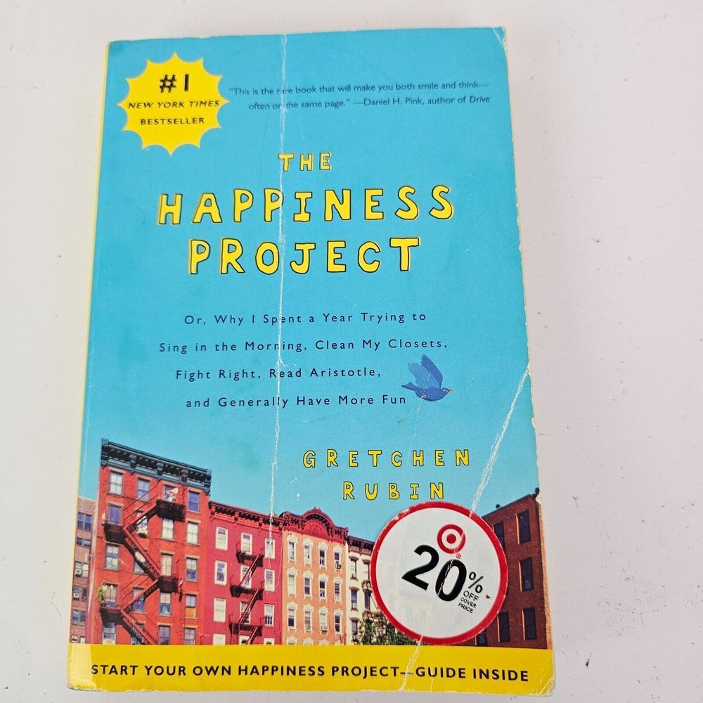 The Happiness Project by Gretchen Rubin Paperback‎ 2009 Positivity Book